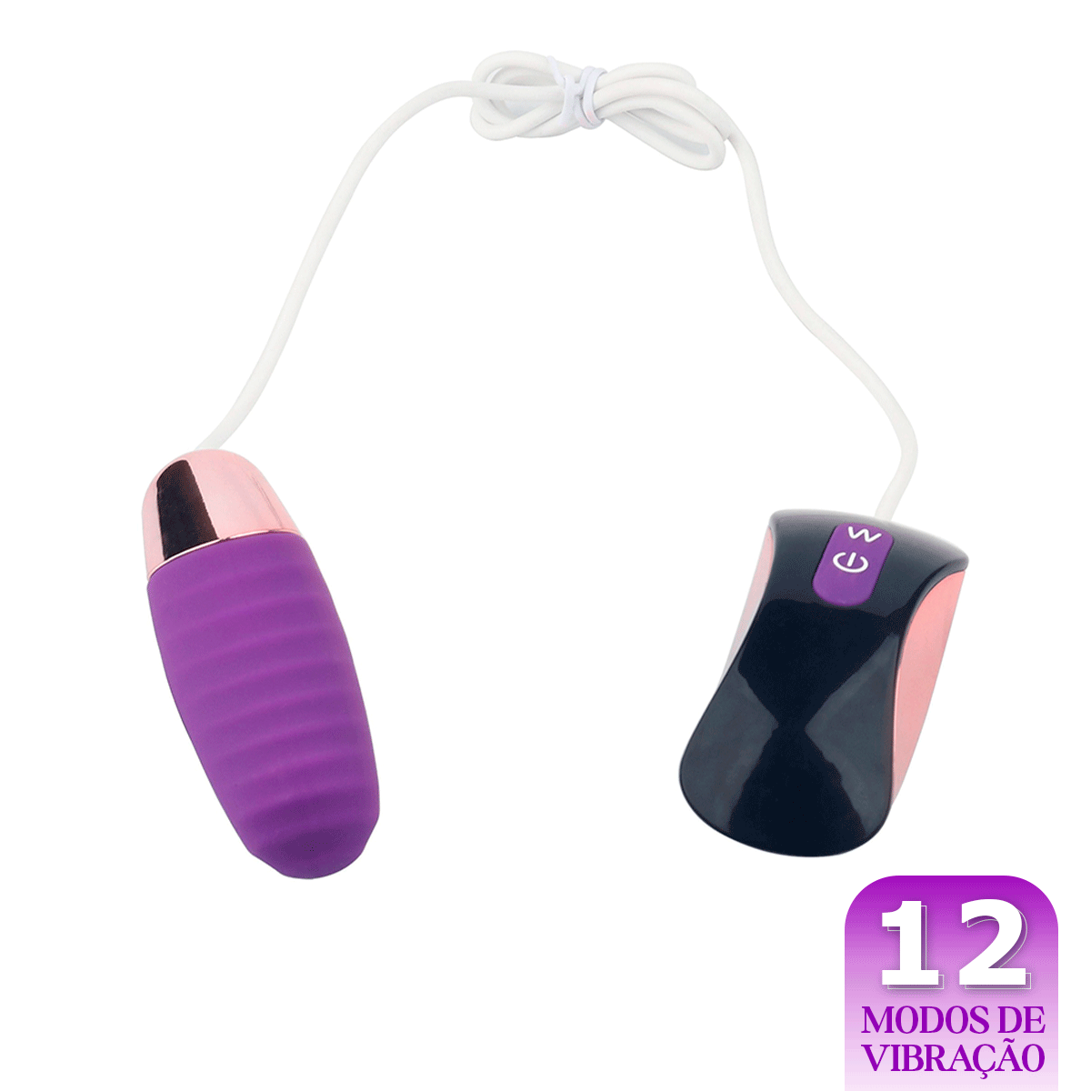 Bullet Pulsador Vibratório Recarregável - Roxo - Xuanai