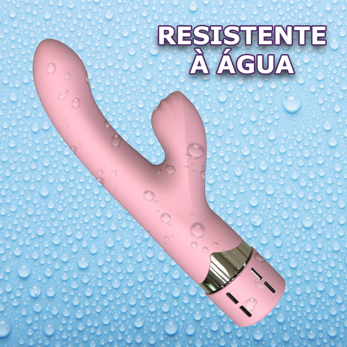 Vibrador com Estimulador de Clitóris e Furo para Ejaculação - Imagem 3