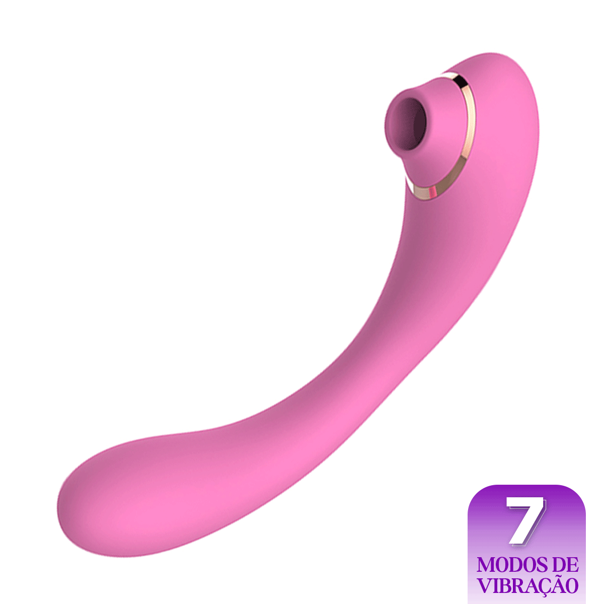 Vibrador Dobrável com Sugador de Clitóris