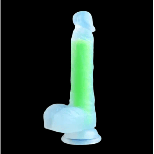 Prótese Realística Brilha no Escuro - Verde Neon - Imagem 5