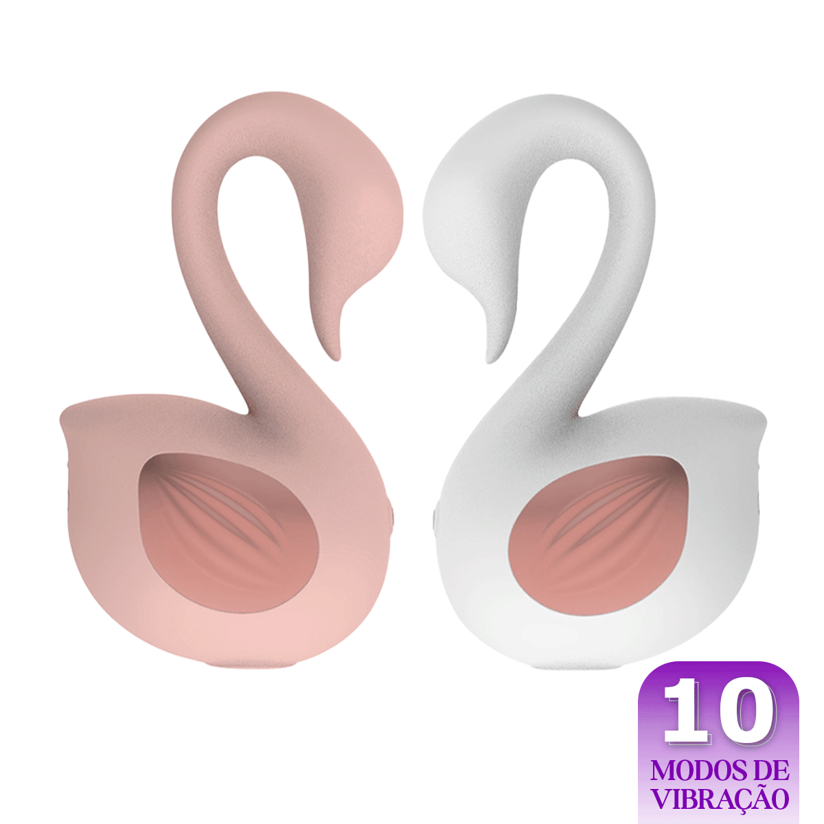 Vibrador Cisne com Sugador de Clitóris - 2 Cores - Imagem 5