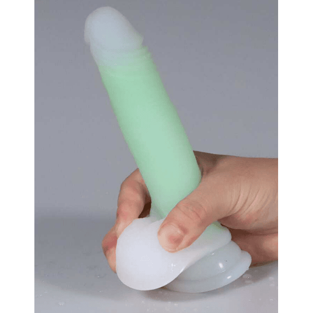 Prótese Realística Brilha no Escuro - Verde Neon - Imagem 6