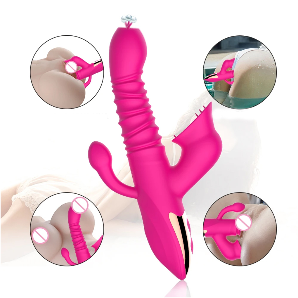 Vibrador Vai e Vem com Sugador Aquecimento e Língua - Imagem 4