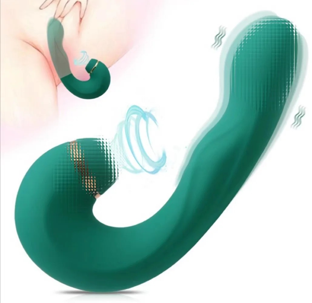 Vibrador com Pulsador e Línguinha para Clitóris - 5 Cores