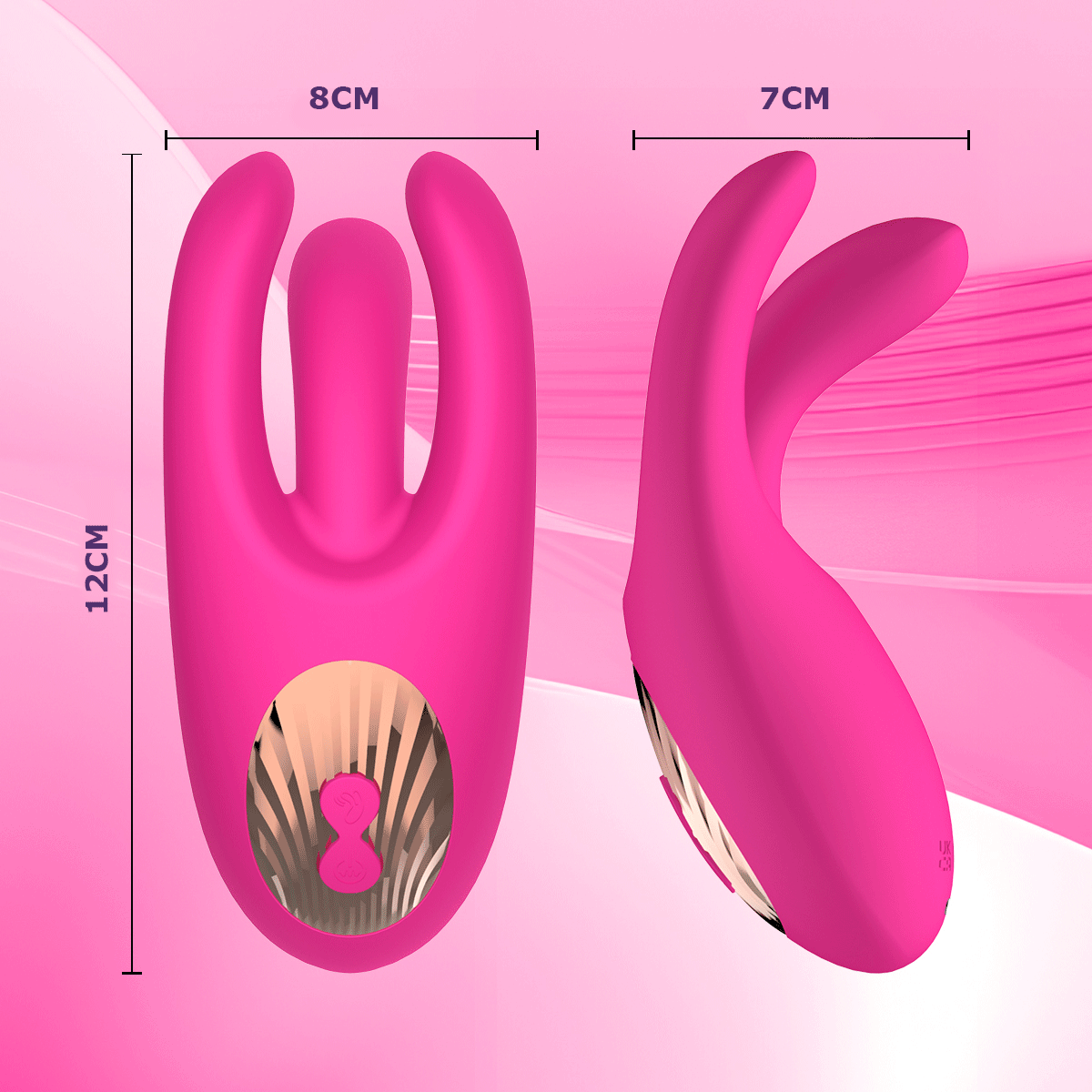 Vibrador com Movimento de Dedilhar e Estimulador de Clitóris - Imagem 5