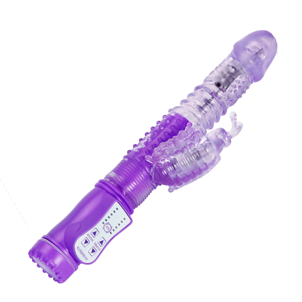 Vibrador Butterfly Rotativo Vai e Vem com Estimulador de Clitóris - 2 Cores - Recarregável - Imagem 5