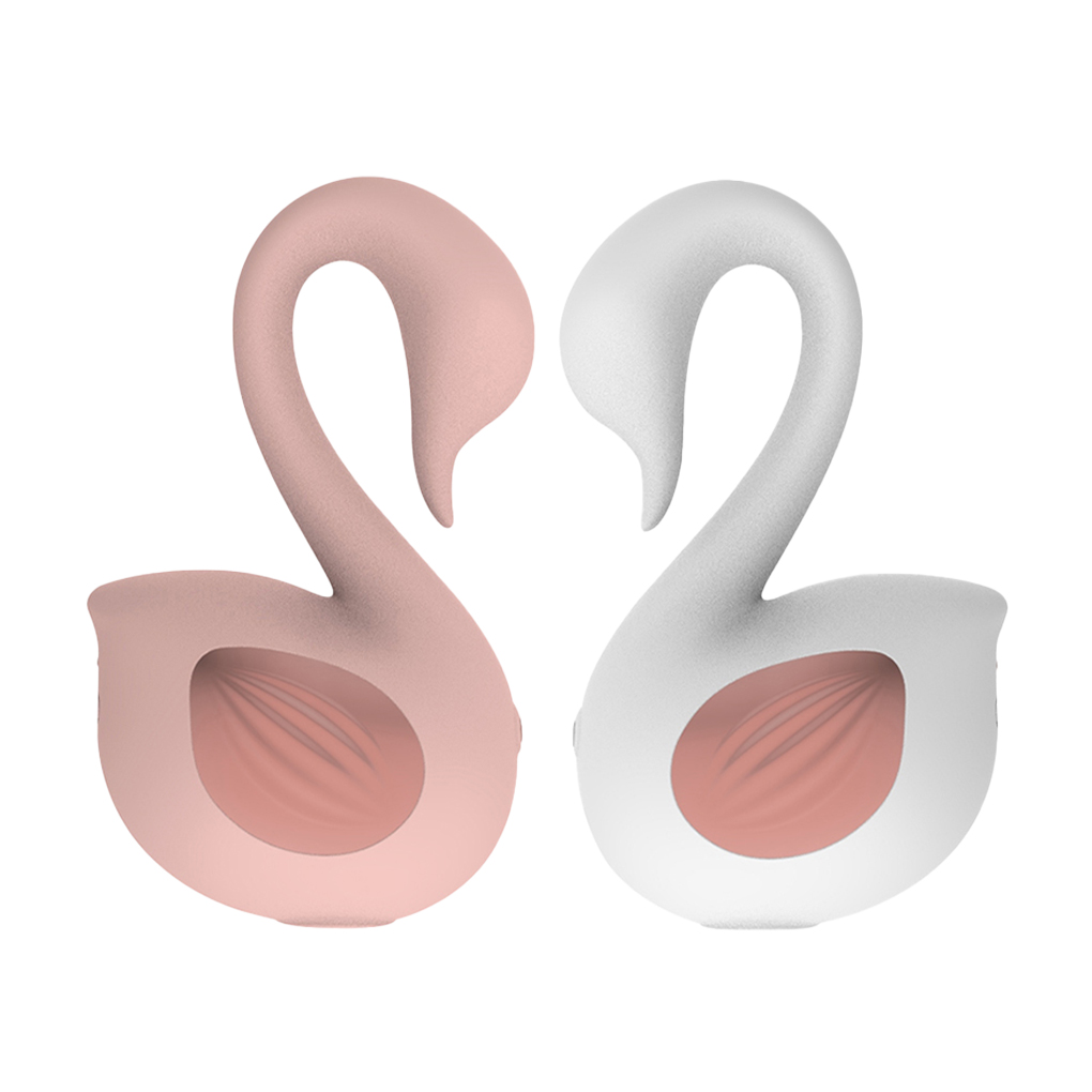 Vibrador Cisne com Sugador de Clitóris - 2 Cores - Imagem 3