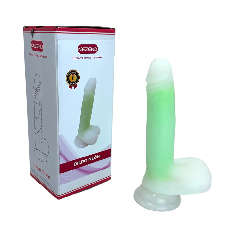 Prótese Realística Brilha no Escuro - Verde Neon - Imagem 3