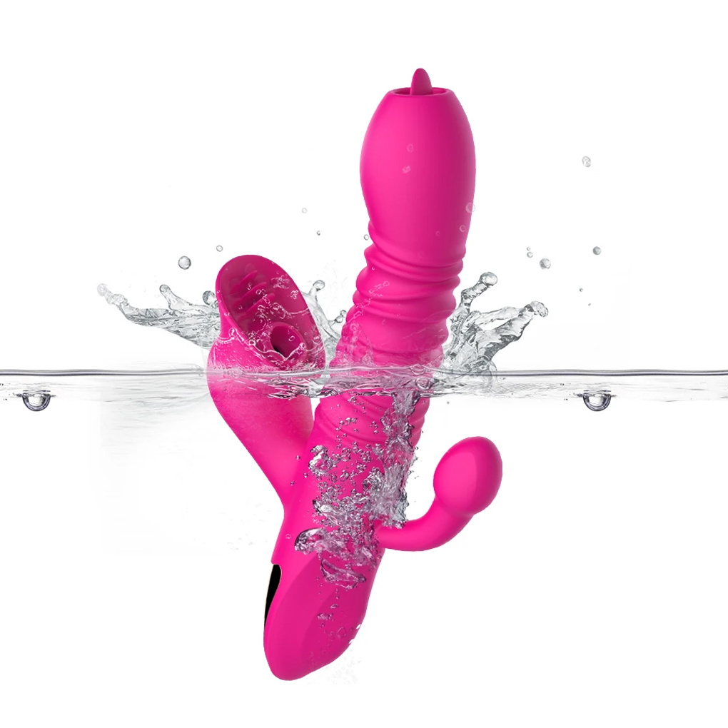 Vibrador Vai e Vem com Sugador Aquecimento e Língua - Imagem 7