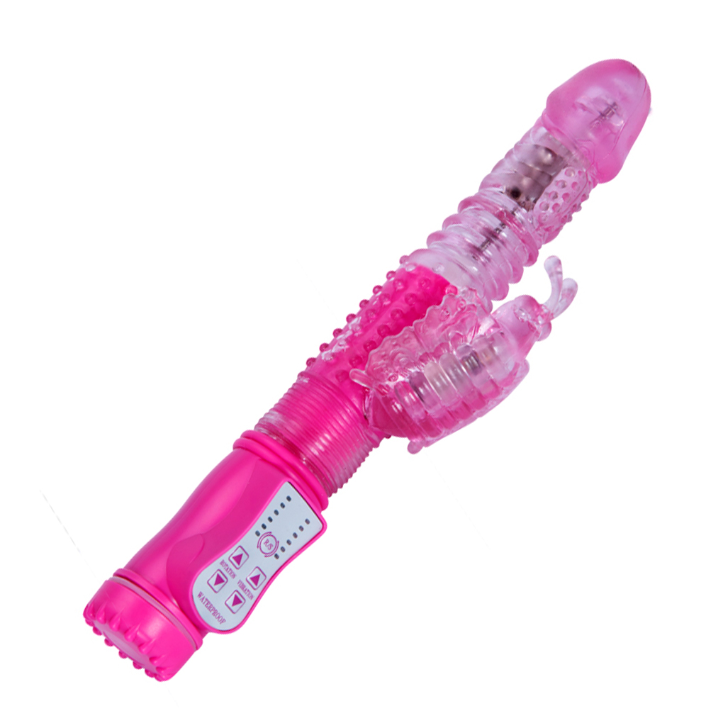 Vibrador Butterfly Rotativo Vai e Vem com Estimulador de Clitóris - 2 Cores - Recarregável - Imagem 6
