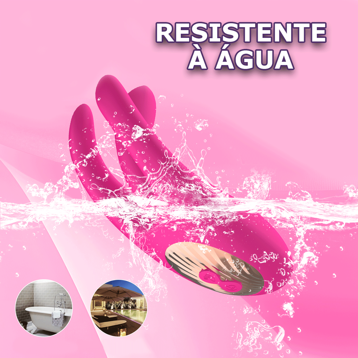 Vibrador com Movimento de Dedilhar e Estimulador de Clitóris - Imagem 7